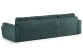 Диван угловой Ларсон 3М Nordic 74 изумруд - превью 4