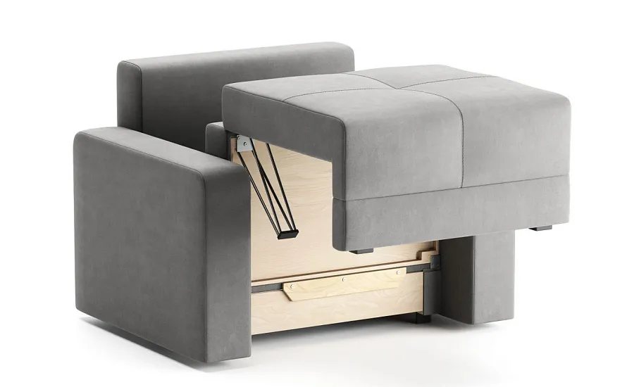 Кресло-кровать Баден Leonardo 14 серый - 6