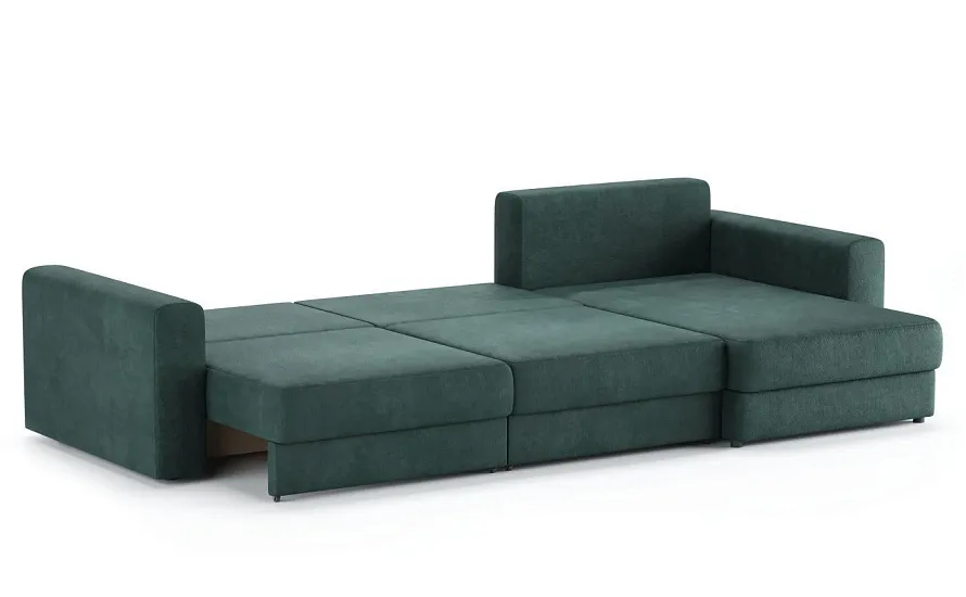 Диван угловой Ларсон 3М Nordic 74 изумруд - 6
